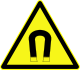 DIN 4844-2 Warnung vor magnetischem Feld D-W013.svg